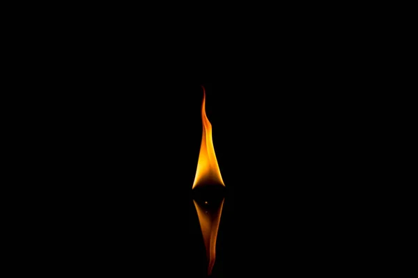 Fire Flames Black Background — Stock Photo, Image