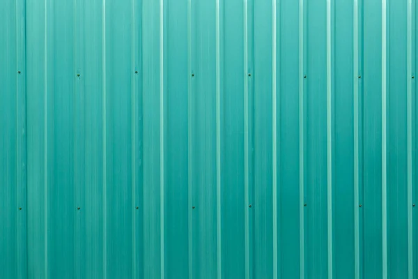Green Color Corrugated Metal Zinc Sheet Texture Background — Stock Photo, Image