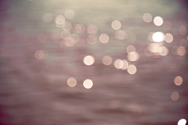 Vintage abstract water reflections bokeh background