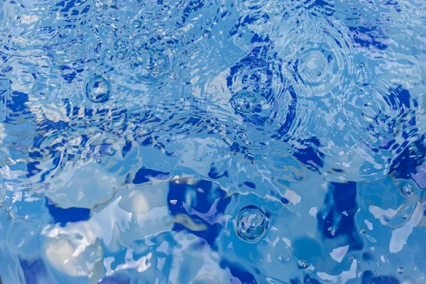 Burbujas Agua Sobre Fondo Azul — Foto de Stock