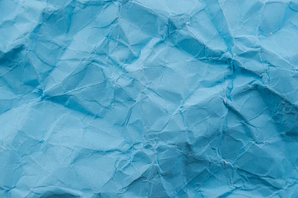 Blue Crumpled Paper Use Background — Stock Photo, Image