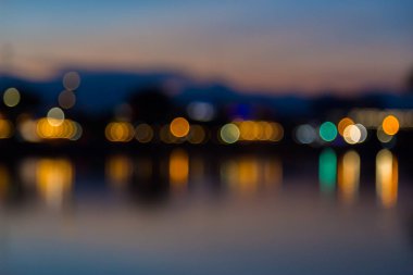 Çok renkli ışıklar bokeh arkaplan