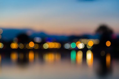 Çok renkli ışıklar bokeh arkaplan