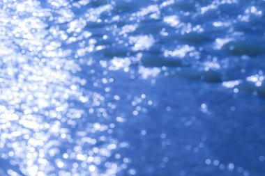 Mavi su bokeh arkaplanı