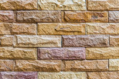 Eski klasik tuğla duvar arkaplanının yakın plan görüntüsü