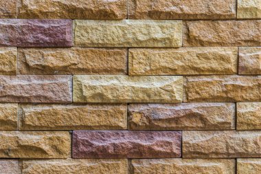 Eski klasik tuğla duvar arkaplanının yakın plan görüntüsü