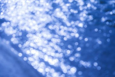 Mavi su bokeh arkaplanı