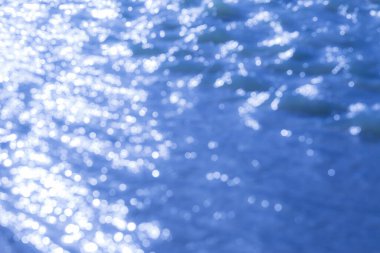 Mavi su bokeh arkaplanı