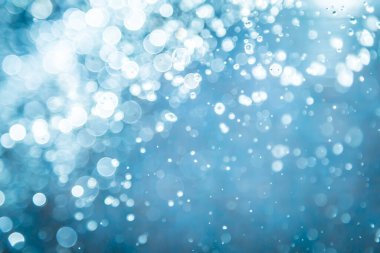 Soyut mavi bokeh arkaplanı
