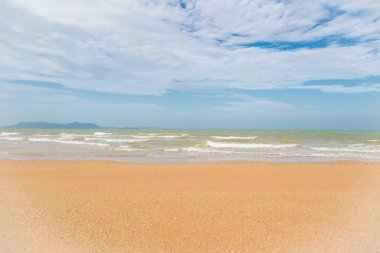 kumsal ve mavi gökyüzü arkaplanı