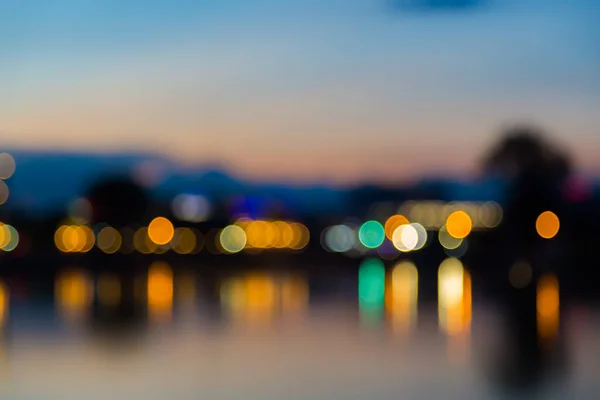 Barevná Světla Bokeh Pozadí — Stock fotografie