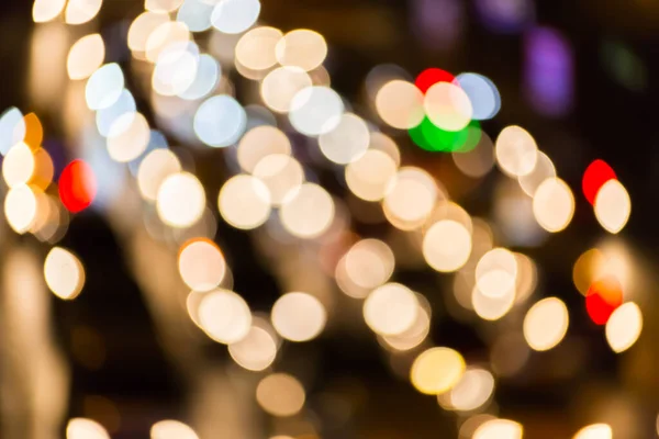 Trafik Yolundaki Trafik Lambalarının Sokak Işıklarından Bokeh — Stok fotoğraf