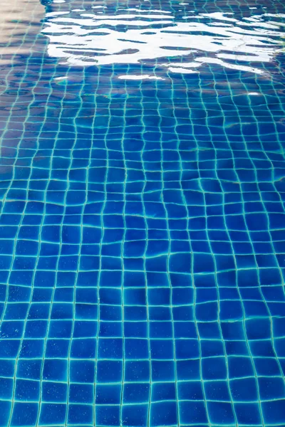 Swimming Pool Sun Reflection Blue Mosaic Background — Stock Photo, Image