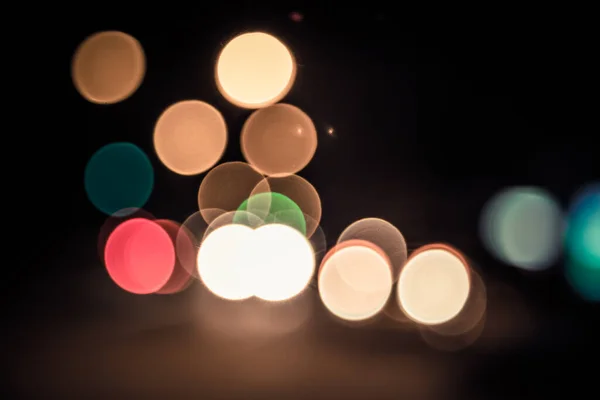 Vintage Lumières Déconcentrées Fond Bokeh — Photo