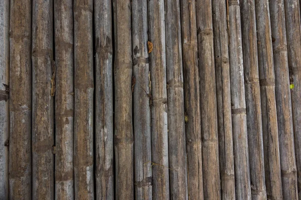 Старый Полосатый Бамбуковый Забор Текстура Фона — стоковое фото