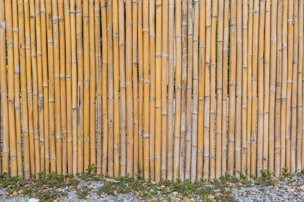Vzor Bambusového Oplocení Textury Pozadí — Stock fotografie