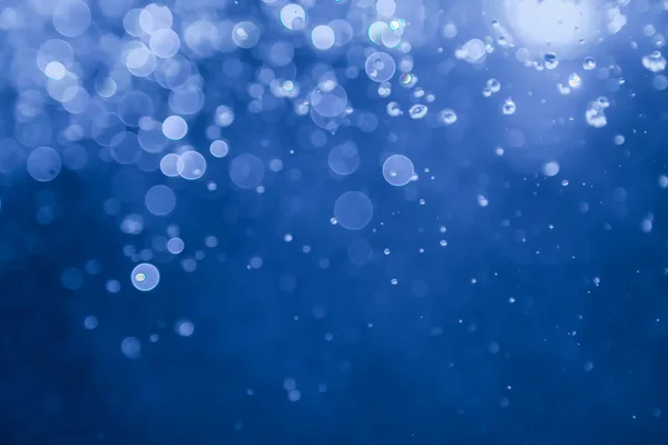 Blauw Bokeh Water Met Lichte Achtergrond — Stockfoto