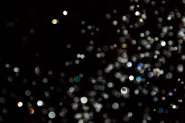 Bokeh Gotas Agua Levitando Reflejo Del Aire Con Luz — Foto de Stock