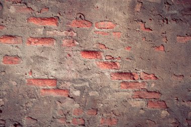 Eski kırmızı tuğla duvar arka planı