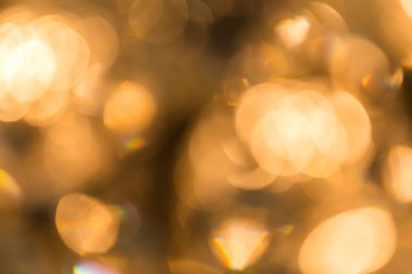 Arkaplan için avize kullanımından altın bokeh 'in soyut arkaplanı