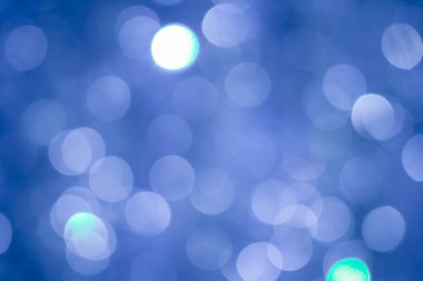 Arkaplan için mavi bokeh ışık kullanımı