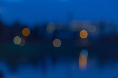 Arkaplan için günbatımından önce ışık Bokeh