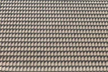 Arka plan için bej kiremit çatı dokusu öğleyin kullanılacak