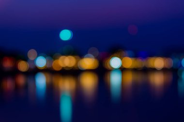 Şehir ışığı bulanık, soyut doku arkaplanının odak dışı bırakılması