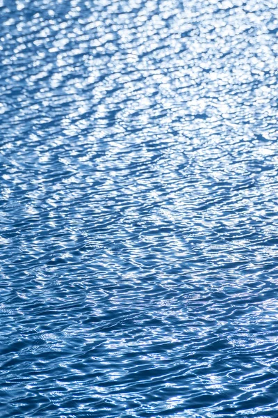 蓝色水面纹理背景 — 图库照片