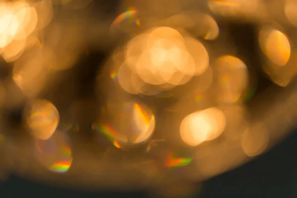 Abstract Background Golden Bokeh Chandelier Use Background — Stock Photo, Image