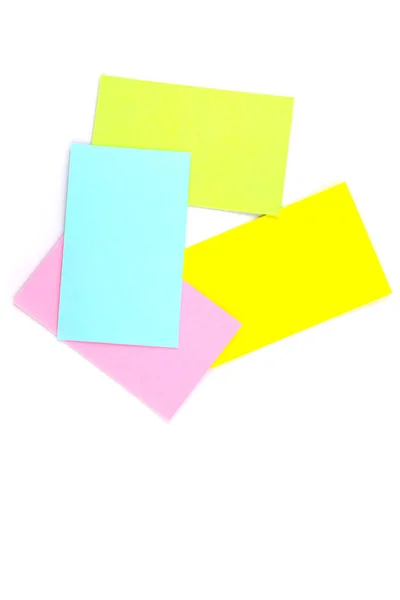 Carta Carta Colore Isolato Sfondo Bianco — Foto Stock