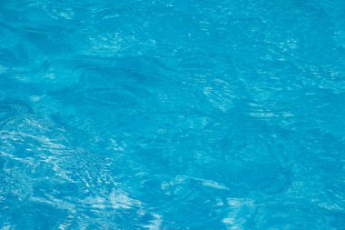 Mavi ve şeffaf su deseni