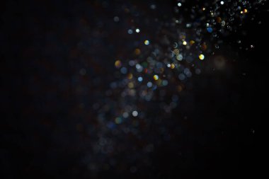 Arkaplan için siyah Bokeh suyu kullanımı