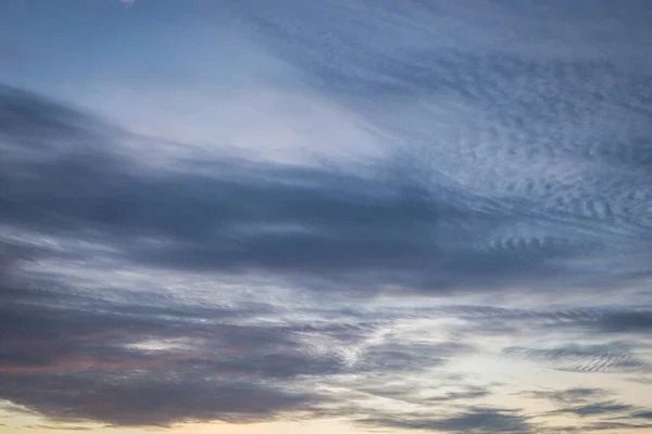 Sonnenuntergang Blauer Himmel Hintergrund — Stockfoto