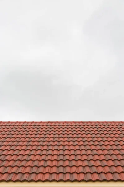 Techo Azulejo Patrón Sobre Fondo Del Cielo — Foto de Stock