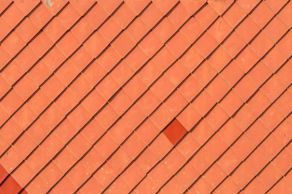 Close Red Roof Texture Background — Stock Photo, Image