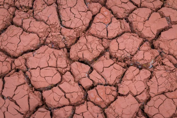 Çöl Kırmızı Kuru Susamış Toprak Çatlak Arka Plan — Stok fotoğraf