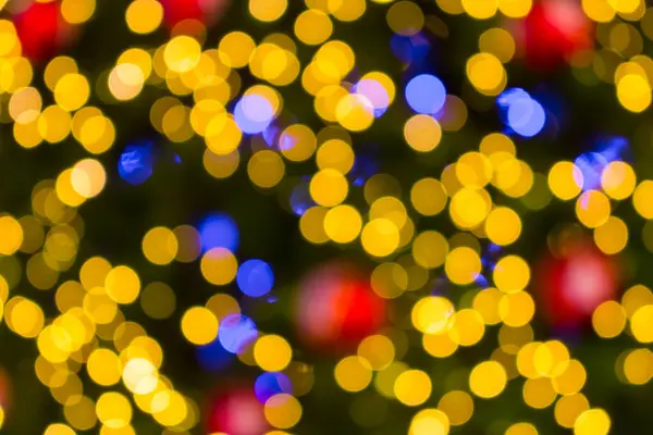 Bokeh Oro Bolas Navidad Árbol Navidad Con Fondo Claro —  Fotos de Stock