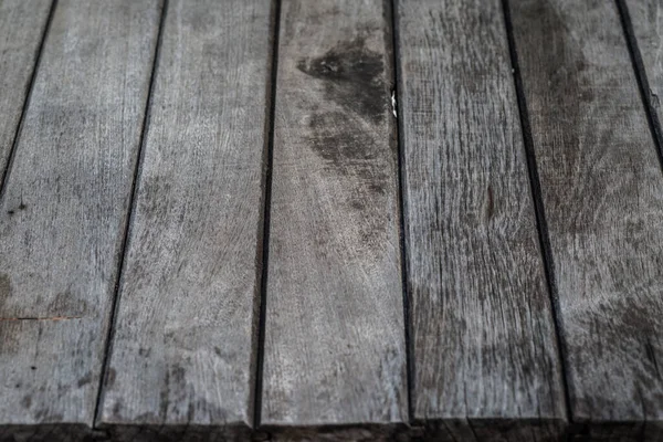 古い木製の黒いテーブルテクスチャの背景 — ストック写真
