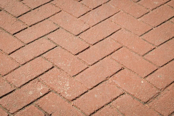 歩道上の赤レンガブロックのパターンテクスチャ背景用 — ストック写真