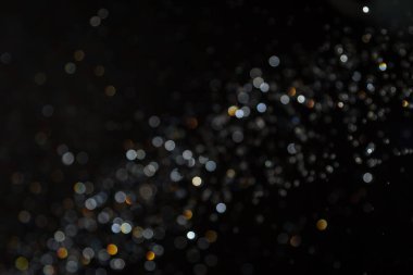 Arkaplan için siyah Bokeh kullanımı