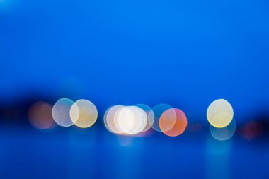 Gün batımından önce Bokeh ışıkları