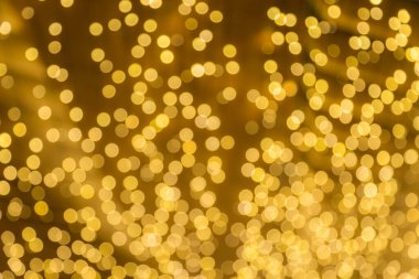 Altın Bokeh Noel ağacı arkaplanı