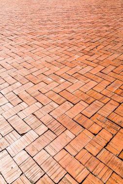 Kırmızı tuğla döşeme taşları zemin zemin