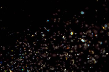 Siyah arkaplanda lüks siyah bokeh dokusu