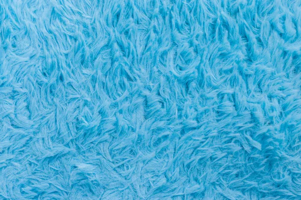 美しい輝く人工ブルーの毛皮のテクスチャの背景 — ストック写真