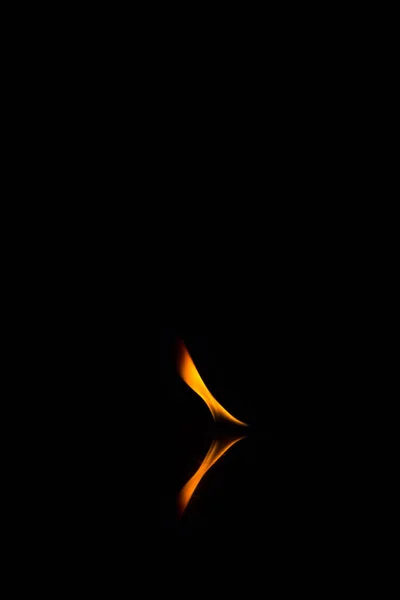 Fire Flames Black Background — Stock Photo, Image