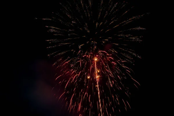 Fuego Trabajo Celebrar Evento Sobre Fondo Negro — Foto de Stock