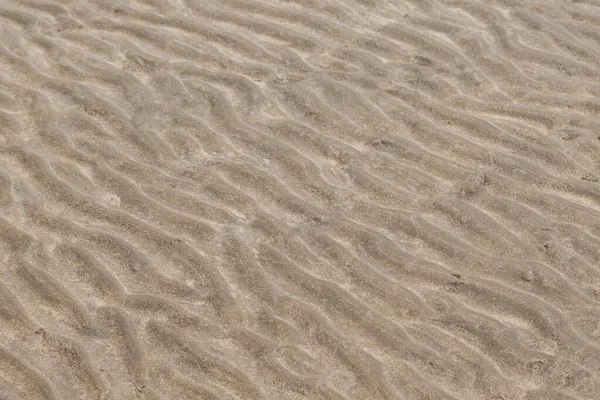 Texture Sabbia Onda Gialla Sulla Spiaggia Uso Sfondo — Foto Stock