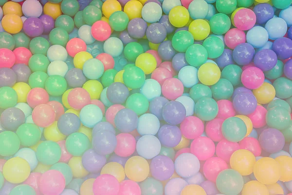 Nombreuses Boules Plastique Colorées Sur Aire Jeux Pour Enfants — Photo